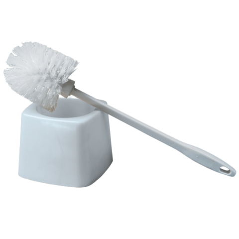 Plastic Bowl Brush with Holder 