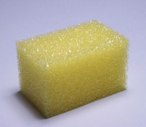 Sponge; E-Z Scrub - Yellow Brick 3"x5"x3"