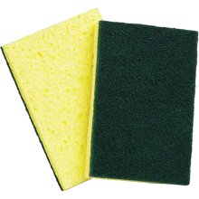Cellulose with Green Scouring Pad 3.5" x 6"
