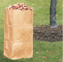 Yard Waste Bag 16x12x35" 2 Ply, Self Standing, Holds 50lbs