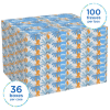 Kleenex® Facial Tissue Flat Box, 2-Ply, White, 100 Sheets/Box