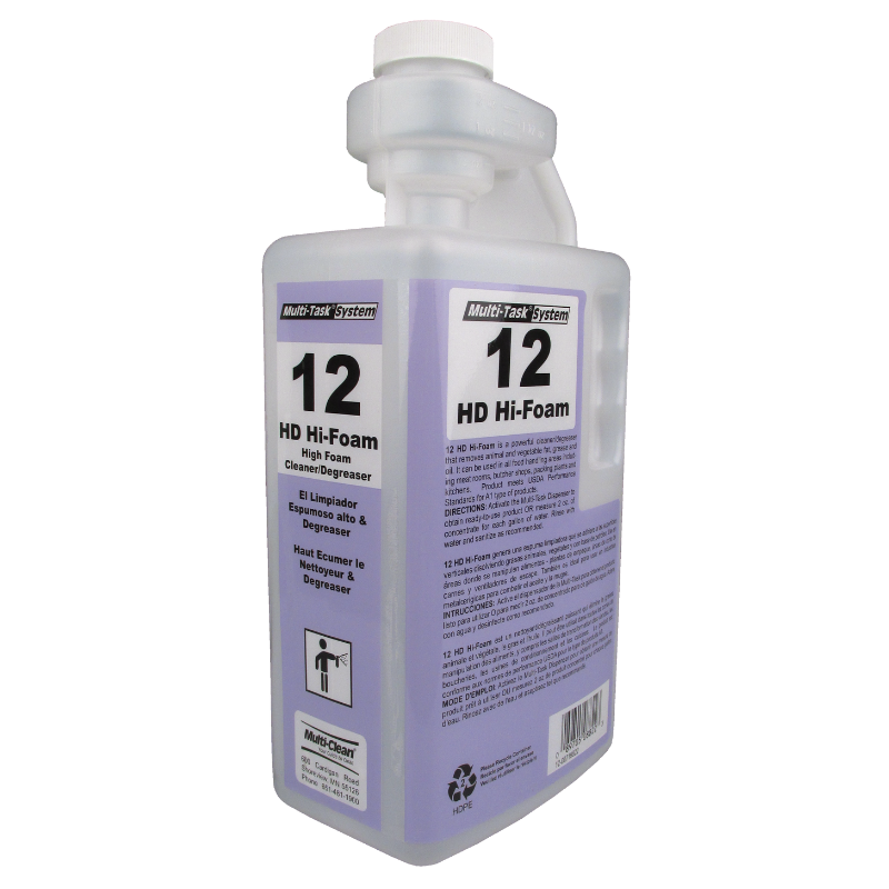12 HD Hi-Foam Food Service Degreaser