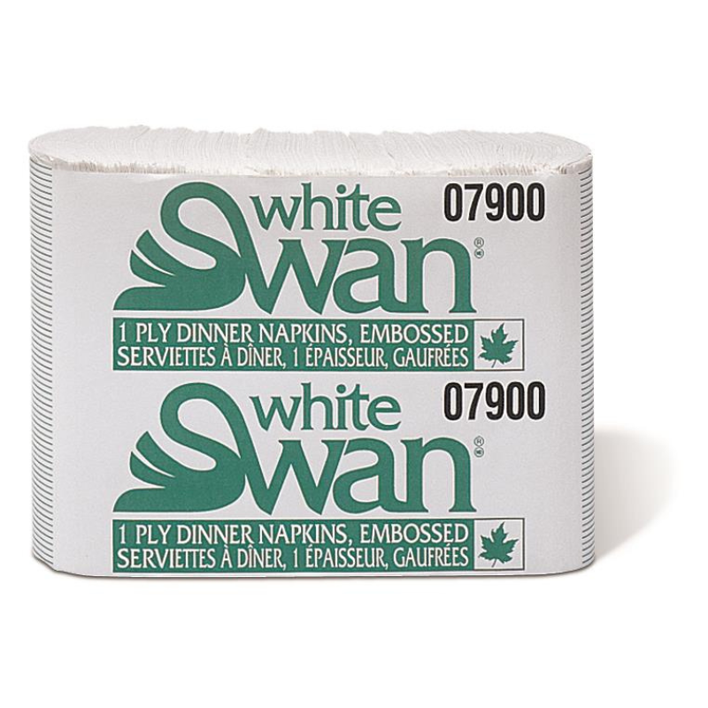White Swan 1-Ply Dinner Napkins