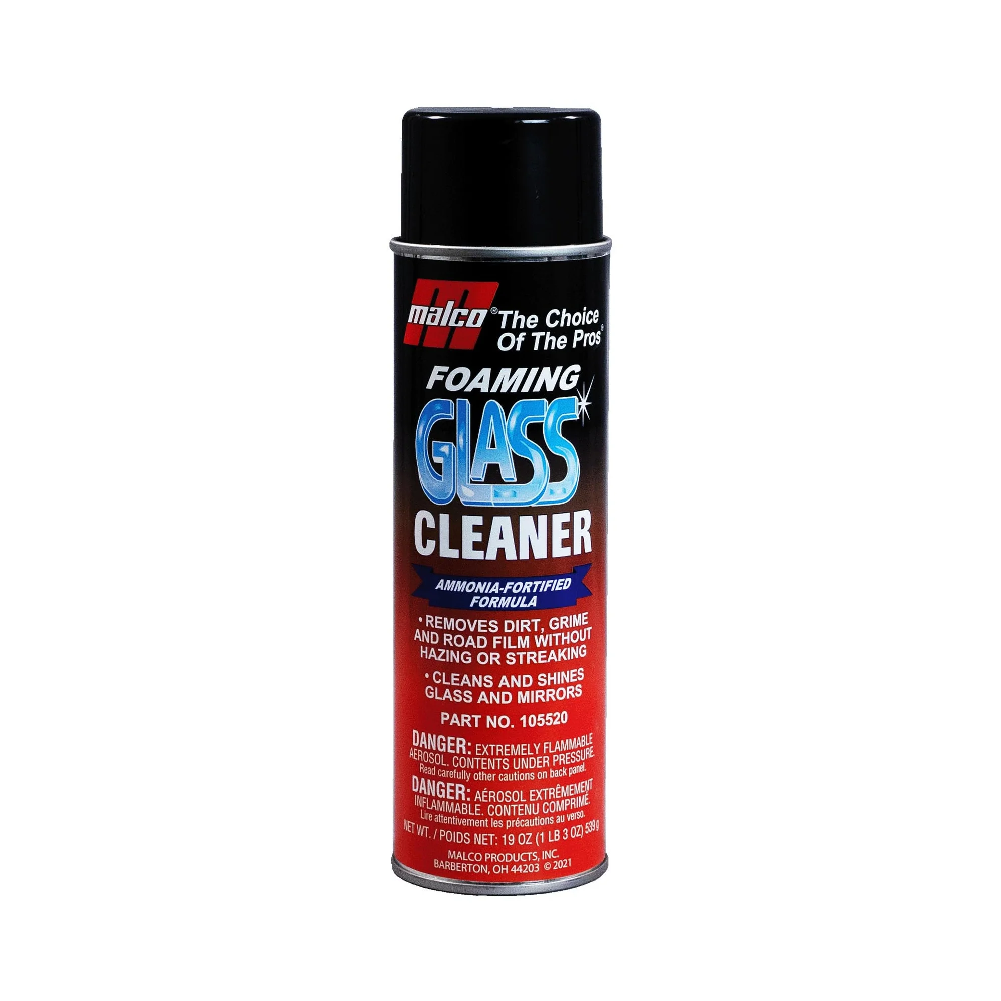 Glass Cleaner; foaming, Ammonia Fortified 