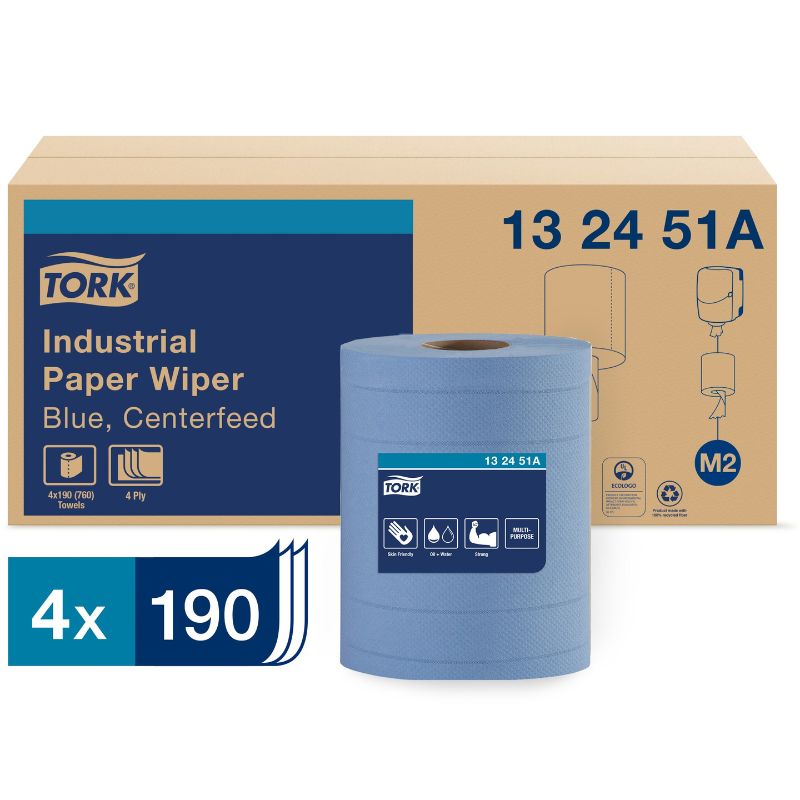 Tork Industrial Centrefeed Advanced 4-Ply Paper Wiper
