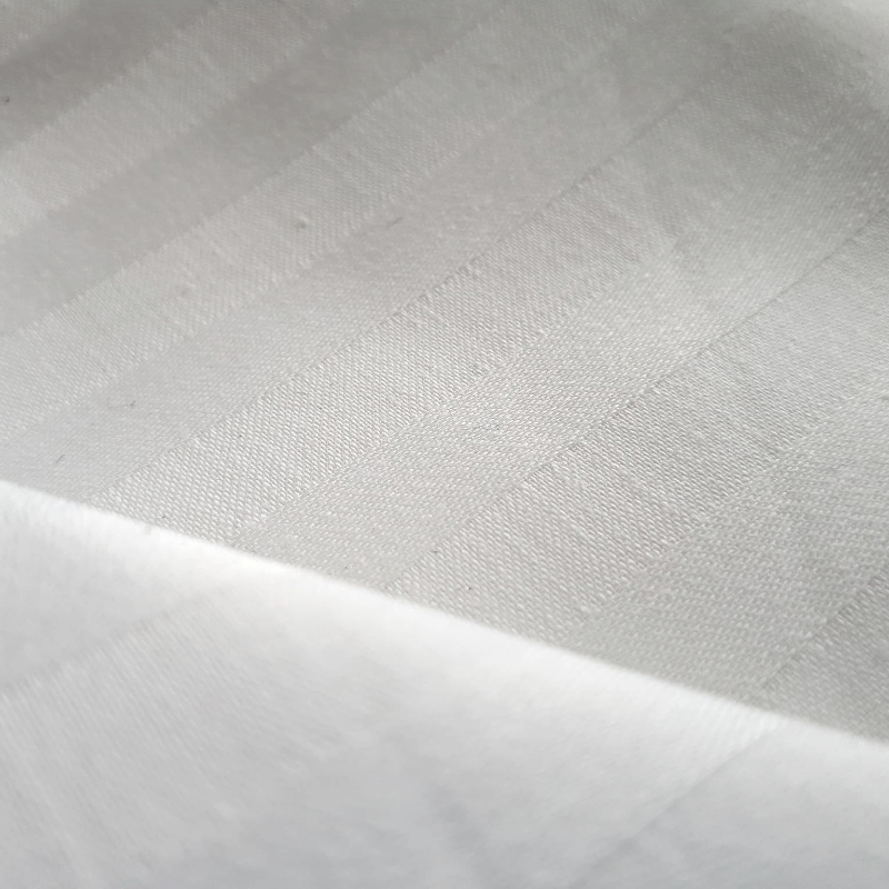 King Flat Sheet Satin Stripe 109