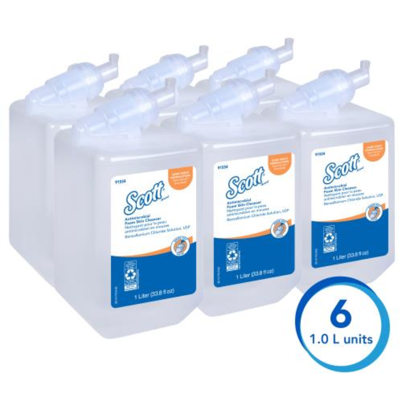 Scott Foam Skin Cleanser, Clear, 1L