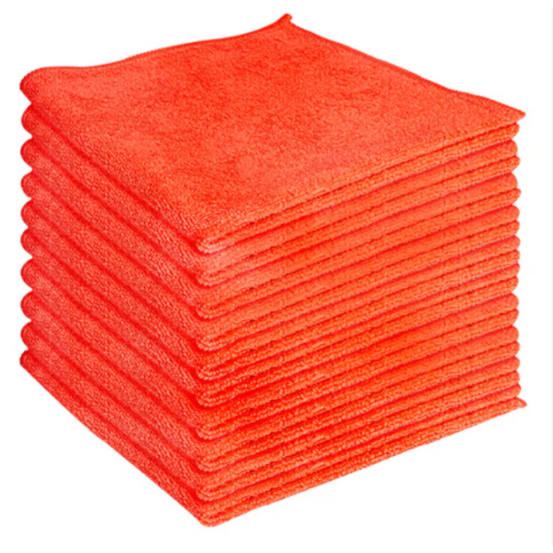 Microfiber Cloths - Red - 16x16 - 280GSM