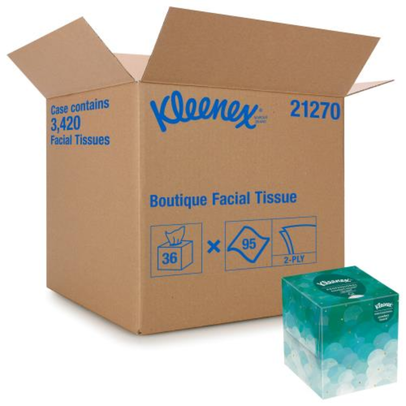 Kleenex Facial Tissue Boutique Cube