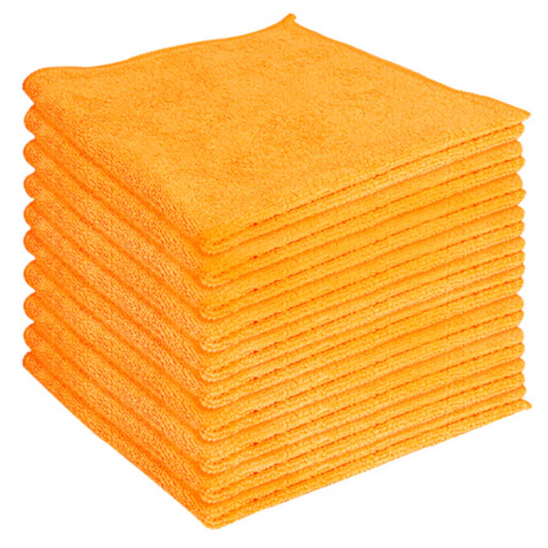 Microfiber Cloths - Orange - 16x16 - 280GSM