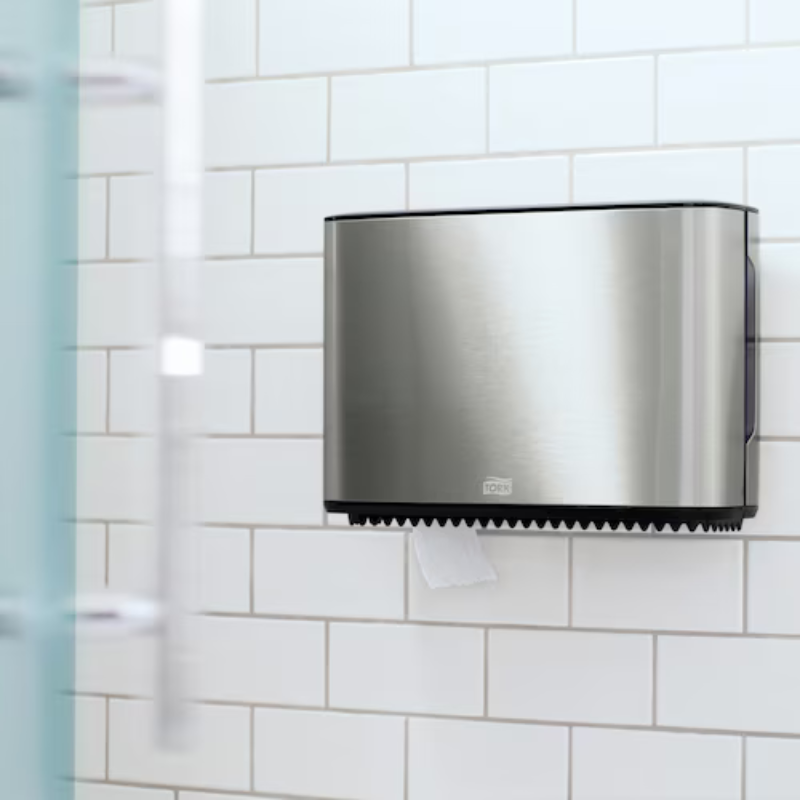 Tork Mini Jumbo Bath Tissue Dispenser, Stainless Steel T2