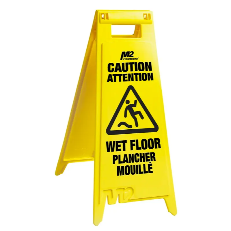 Caution Wet Floor Sign - English / French 28