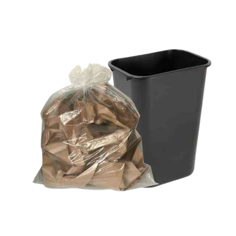 30 x 38 Clear Extra Strong Garbage Bags 100/case