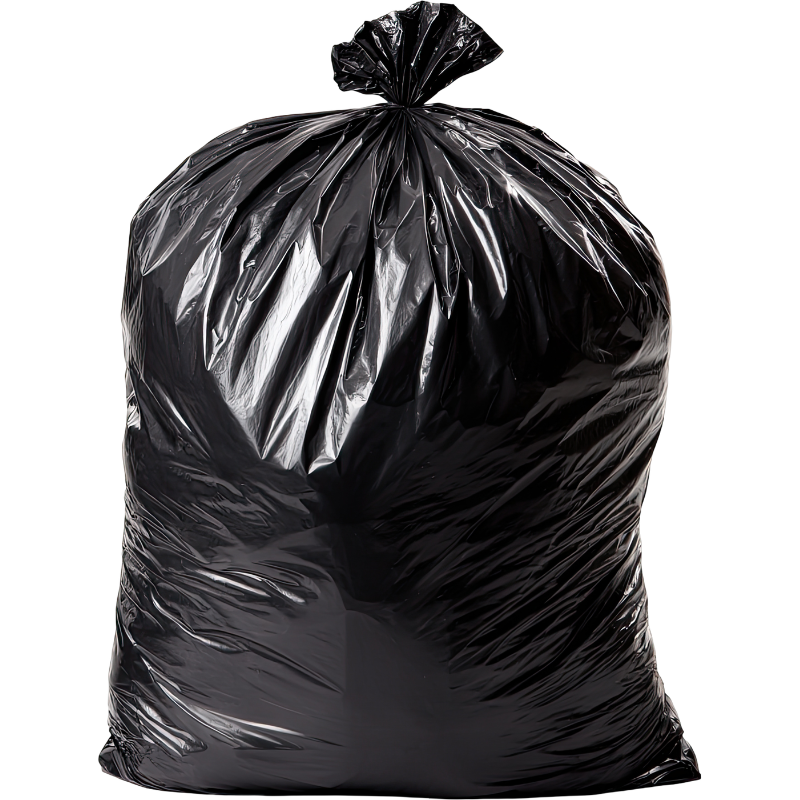 30 x 38 Black Extra Strong Garbage Bags 100/case