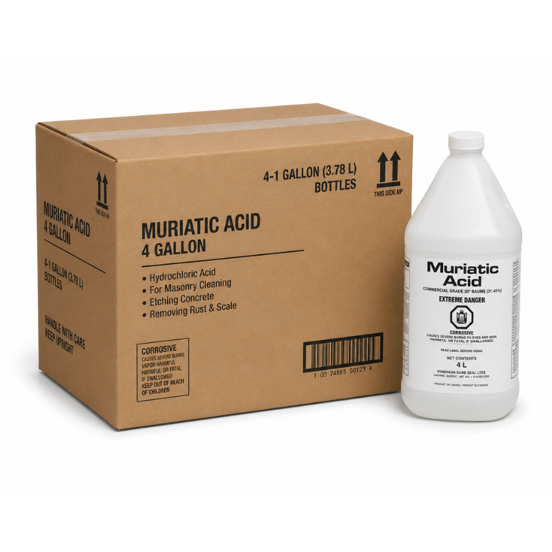 Muriatic Acid - Case of 4 (1 Gallon (4 L) Jugs)