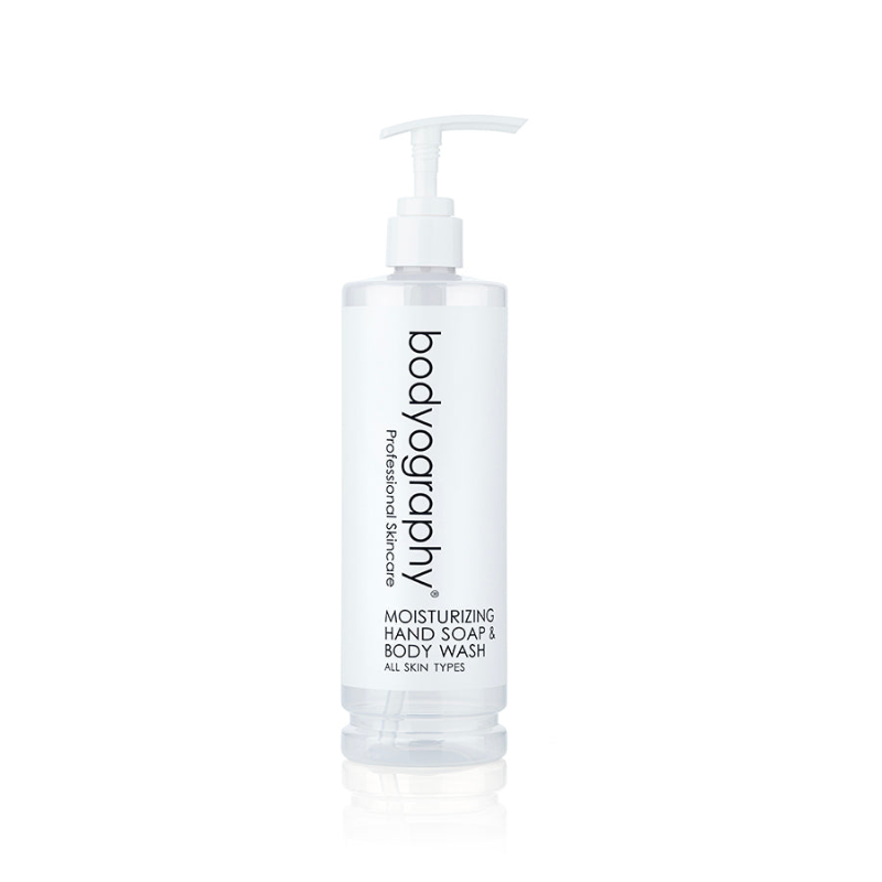Bodyography Blanc REFILLABLE Pump Bottle- Moisturizing Hand Soap & Body Wash