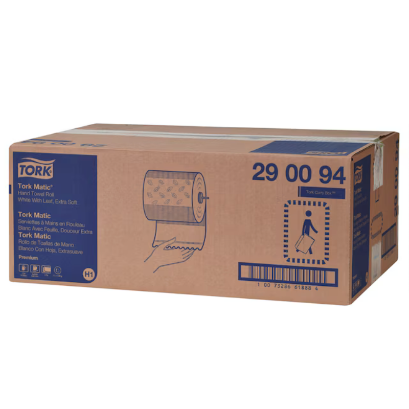 Tork Premium 2-Ply Hardwound Roll Towel – 7.75" x 300', 12 Rolls/Case, H1