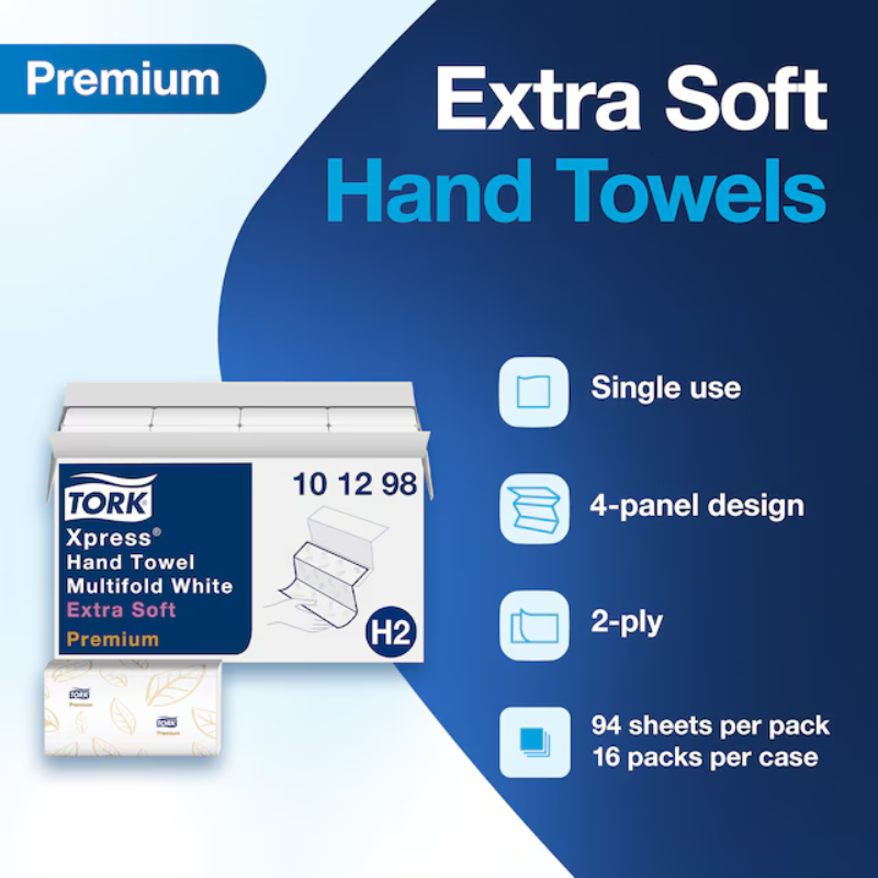 Tork Xpress Extra Soft Multifold Hand Towel White H2