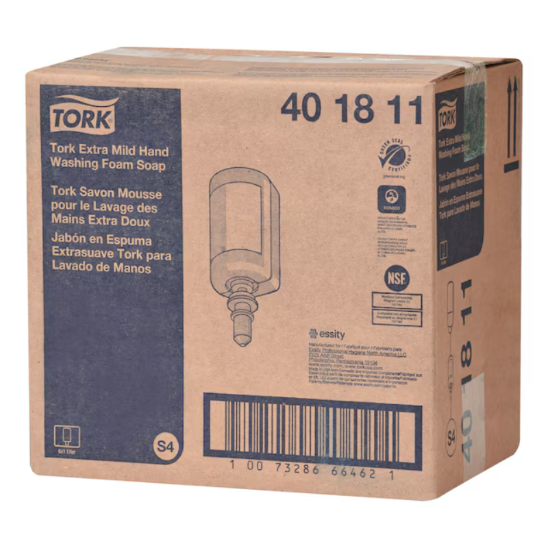 Tork Extra Mild Foam Soap, White Foam, No Added Fragrance, 1L