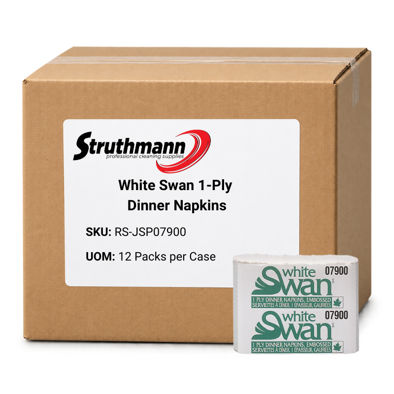 White Swan 1-Ply Dinner Napkins