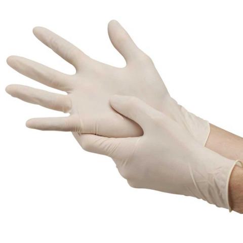 Powdered deals latex gloves